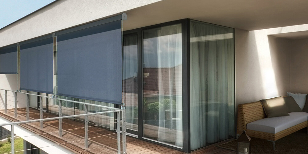 Wire Glide Outdoor Blinds