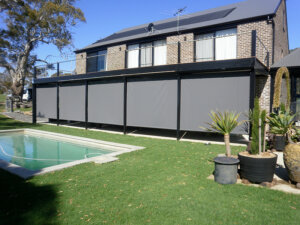 Commercial Wire Glide Outdoor Blinds